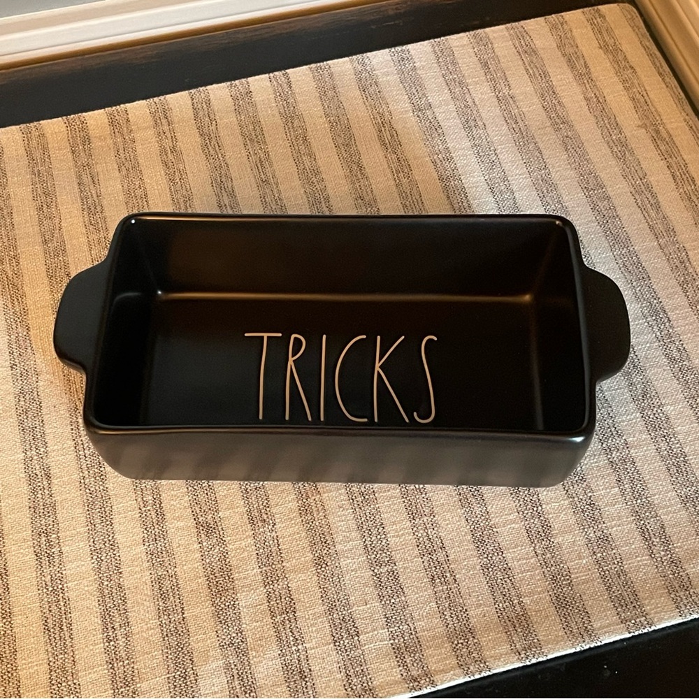 NEW - Rae Dunn Bread Loaf - Halloween - Tricks